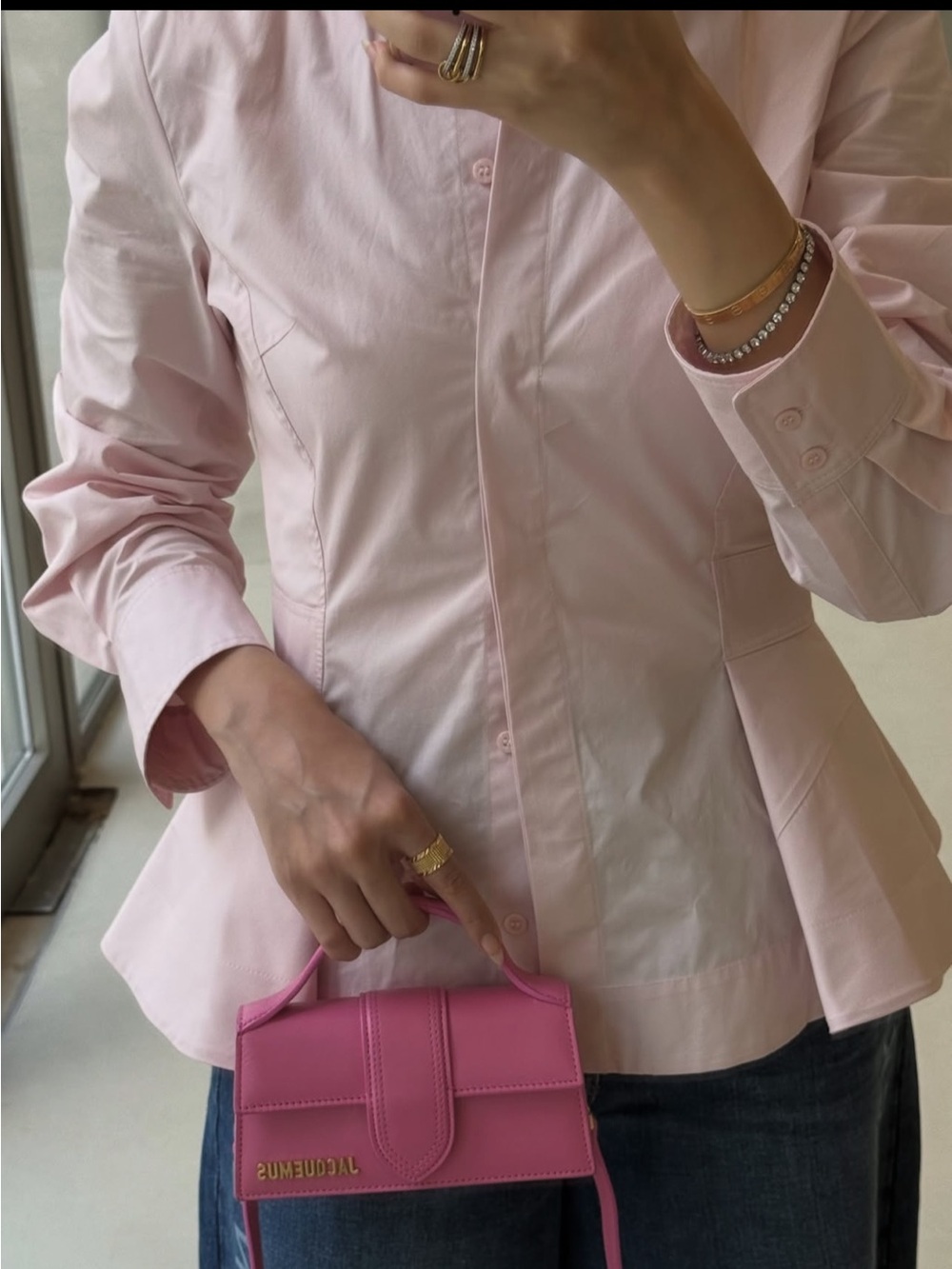 ZARA ZW COLLECTION POPLIN PEPLUM SHIRT SIZE XS - Picture 5 of 12